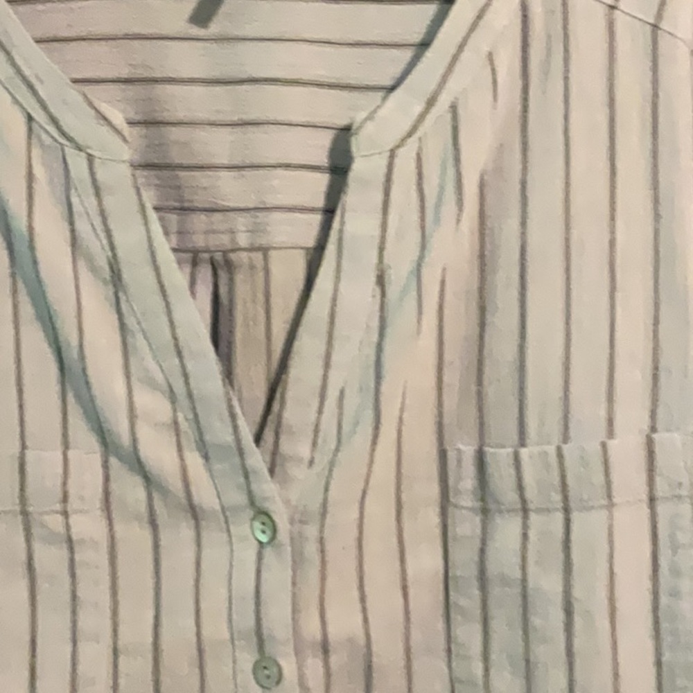 NIC+ZOE Striped Blouse in blue and blue. Brand new.